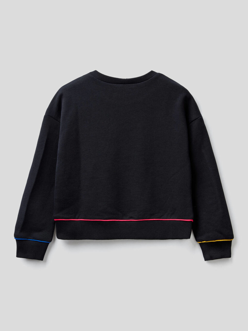 100% cotton sweatshirt with shiny logo image number 2