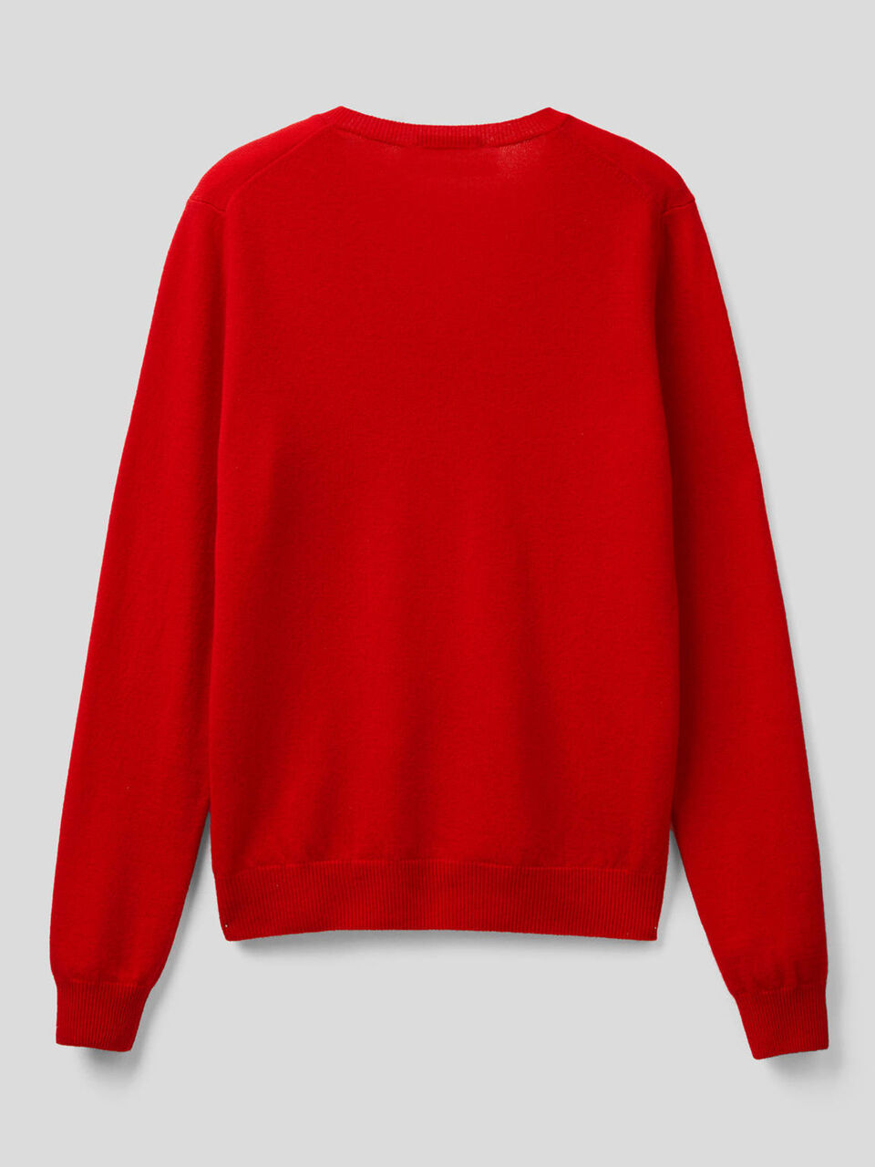 V-neck sweater in pure virgin wool image number null