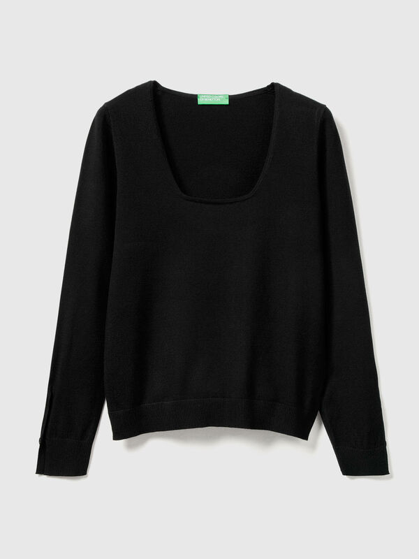 Square neck sweater Women