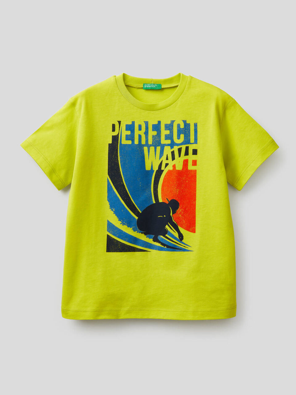 Pure cotton t-shirt with print image number 1