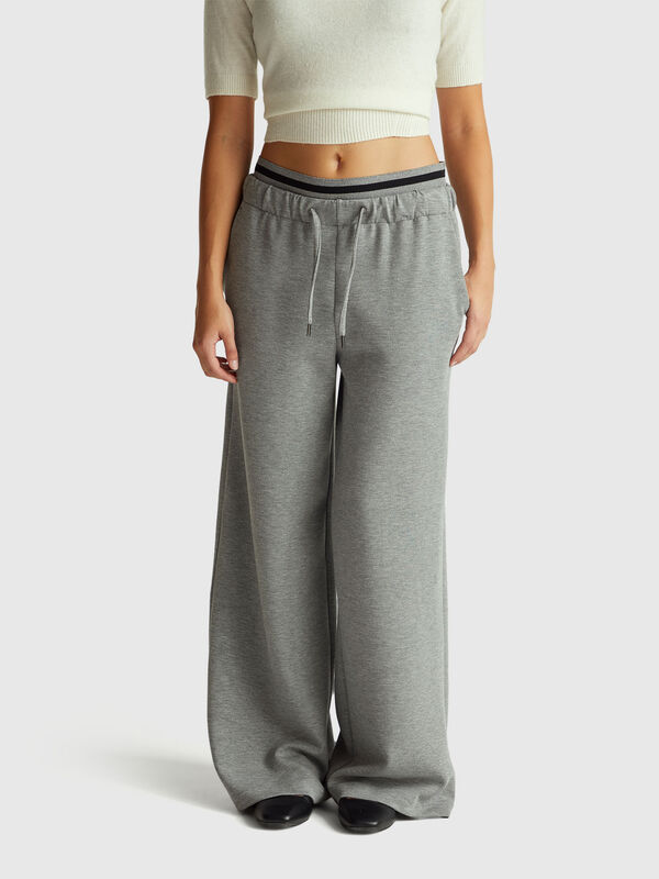 Wide trousers in stretch Modal Wide trousers in stretch Modal Women