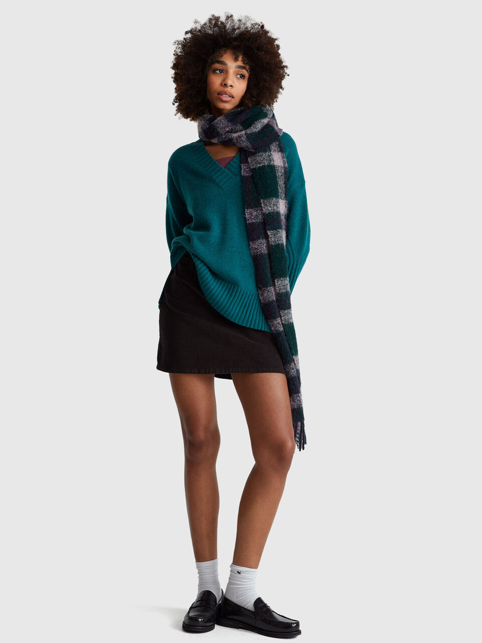 V NECK SWEATER L/S Women image number null