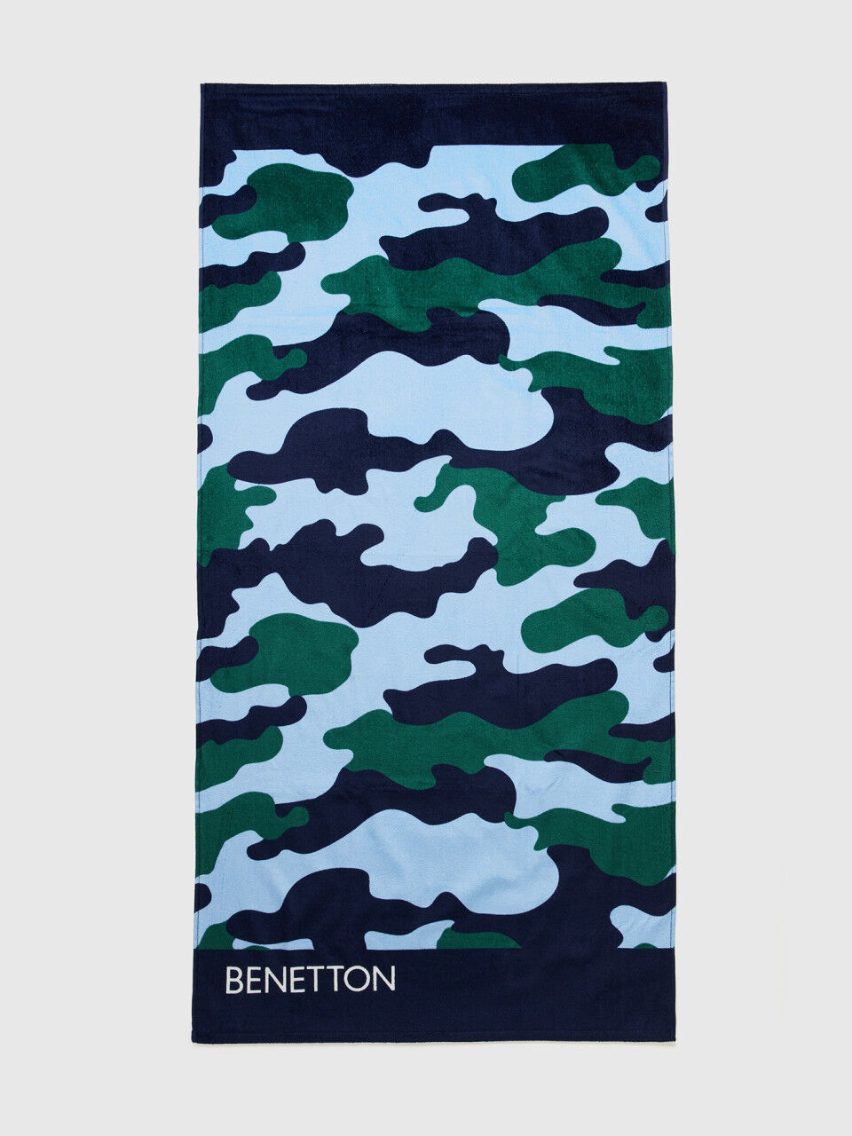 Beach towel with camouflage print