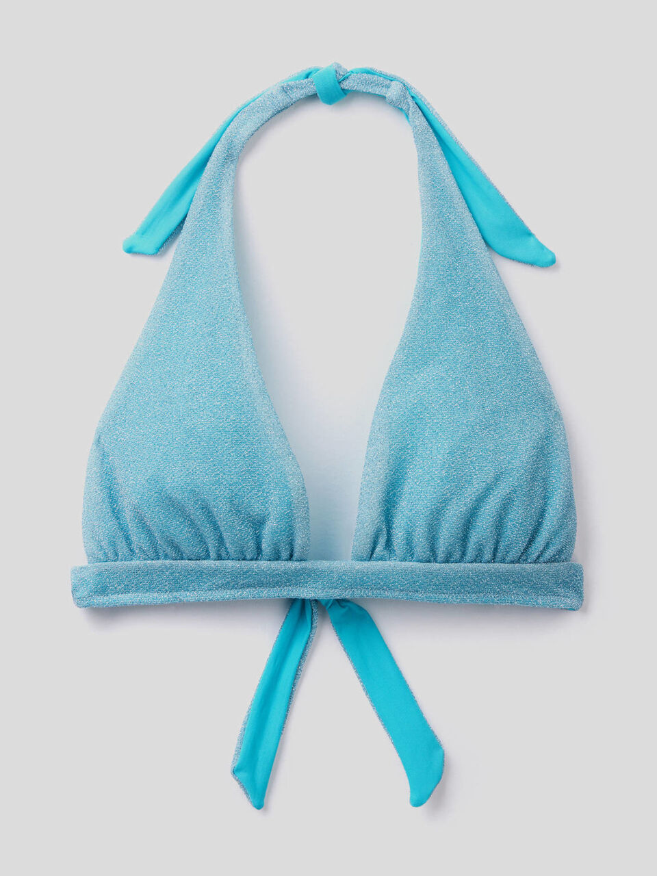Triangle swimsuit with lurex image number 1