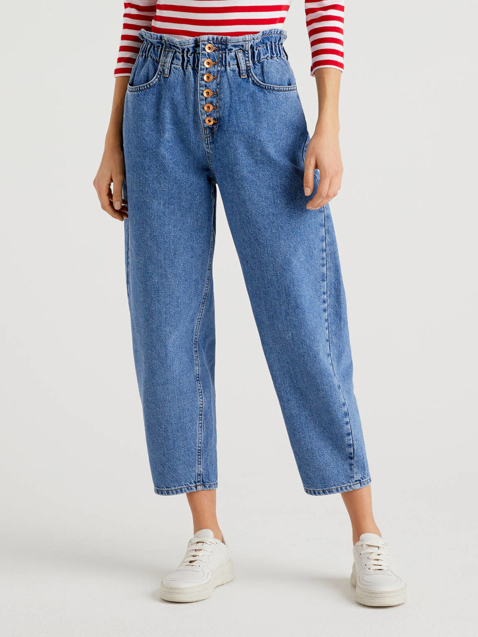 paper bag top jeans