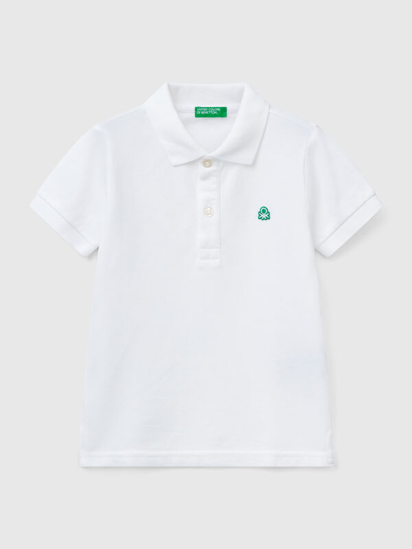 Short sleeve polo in pure cotton Junior Boy