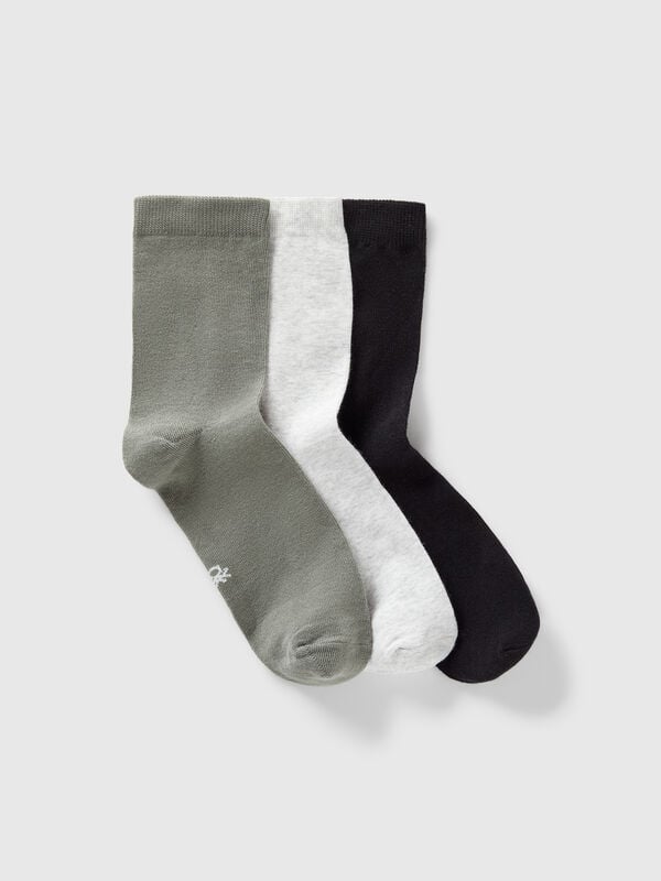 Three pack of cotton socks