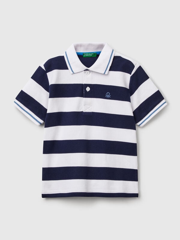 Striped short sleeve polo shirt Junior Boy