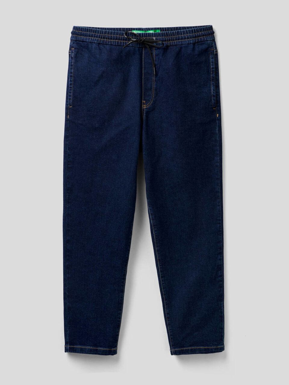 Chino joggers in stretch cotton denim image number 1