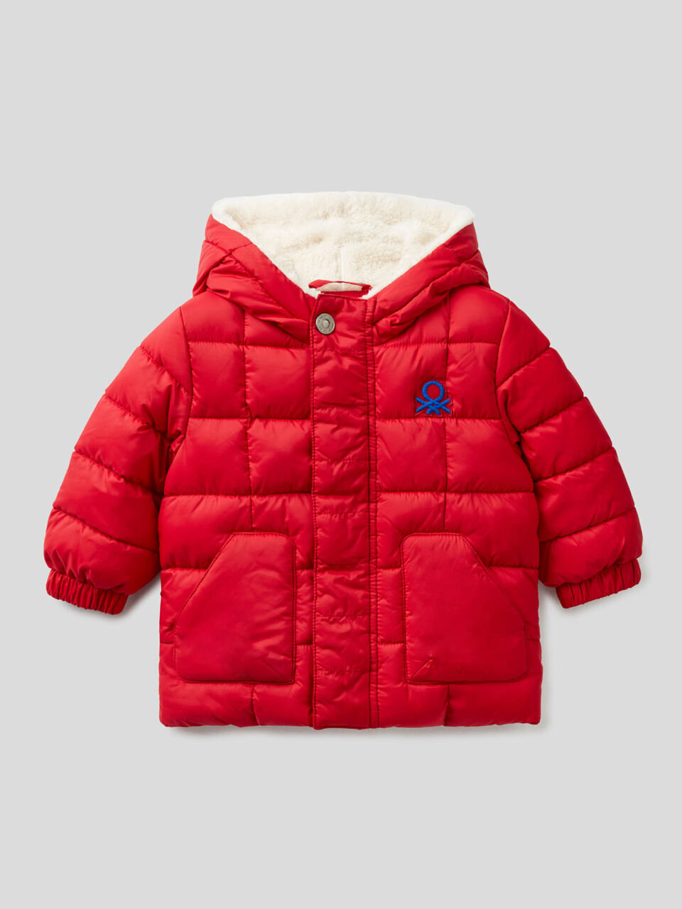 Padded jacket with teddy interior image number 1