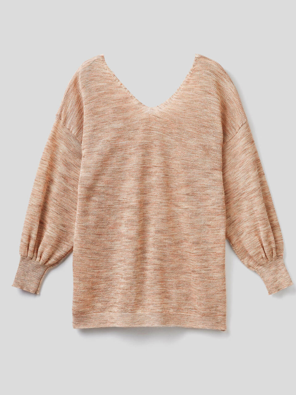 Sweater with V-neck at front and back image number 2