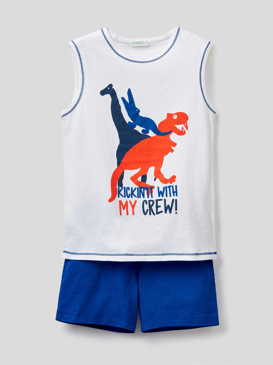 Tank top and bermudas pyjamas image number 1