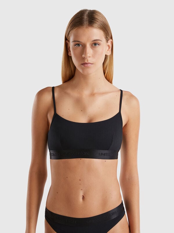 Bra in stretch cotton Women
