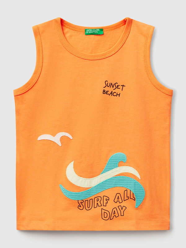 Printed tank top Junior Boy