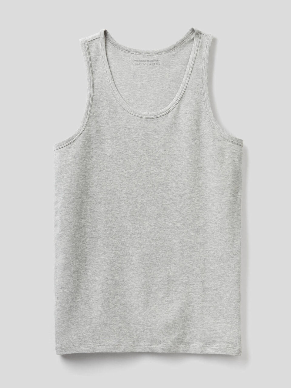 Tank top in organic stretch cotton image number 1