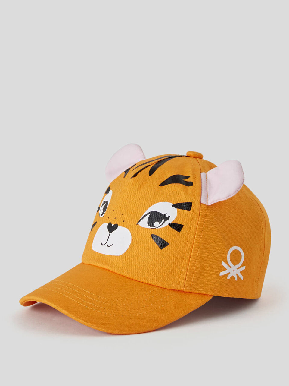 Hat with brim in pure cotton image number 1