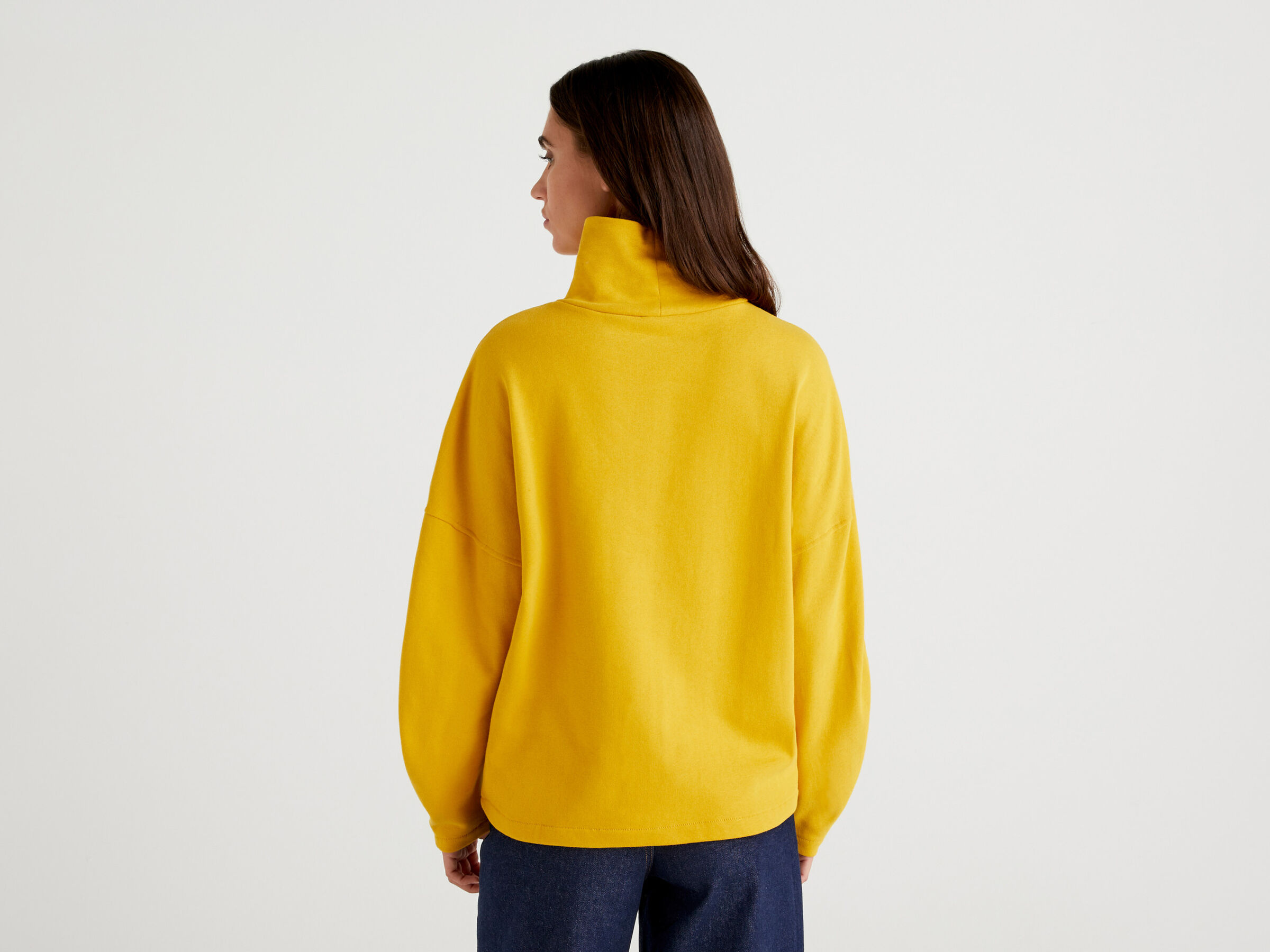 Wide sweatshirt with high collar image number 2
