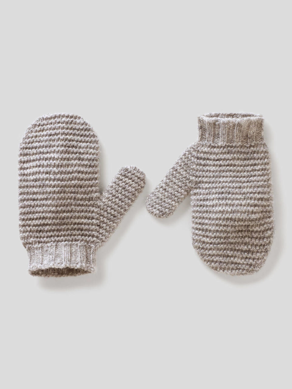 Stretch wool blend mittens image number 1