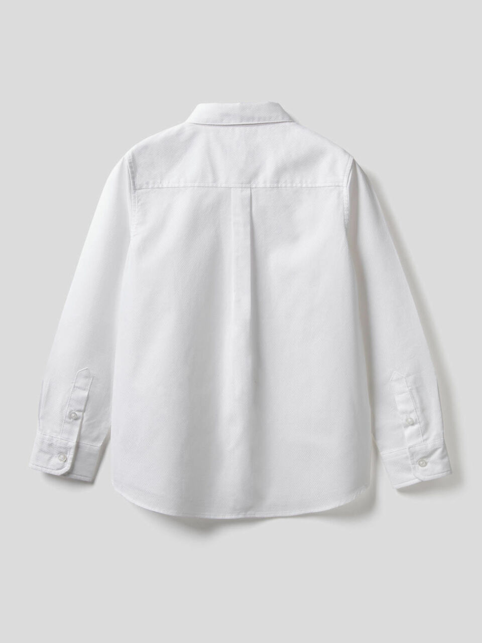 Cotton shirt with embroidered logo image number 2