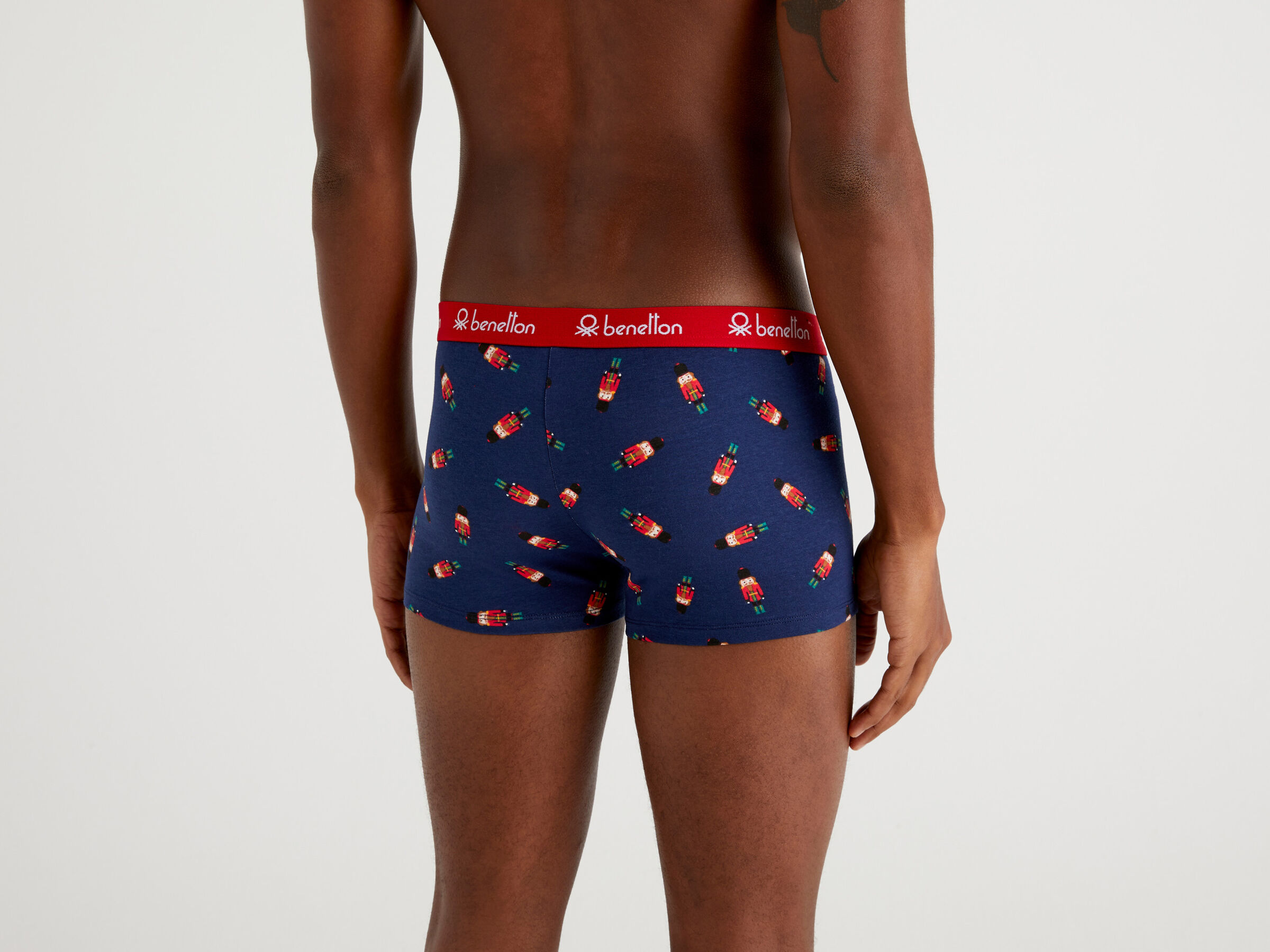 Patterned boxers in stretch cotton image number 2
