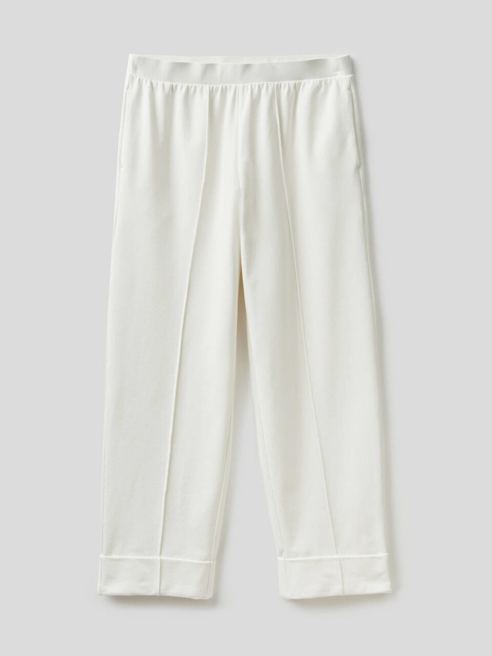 Palazzo pants with cuffs image number 1