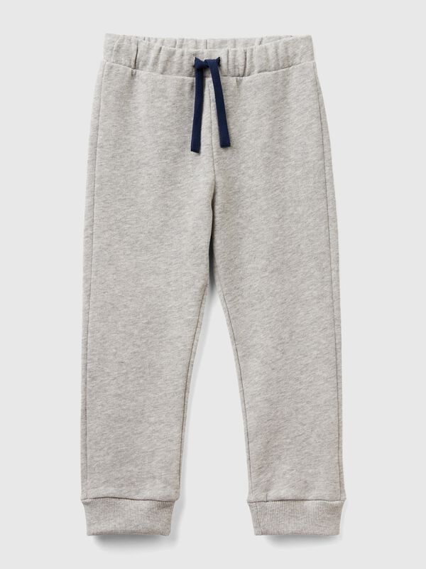Cotton trousers with logo Junior Boy