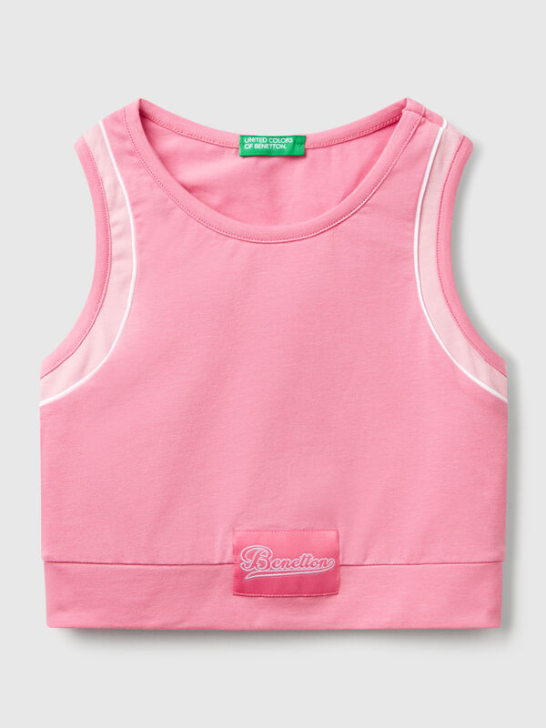 Sporty top with piping Junior Girl