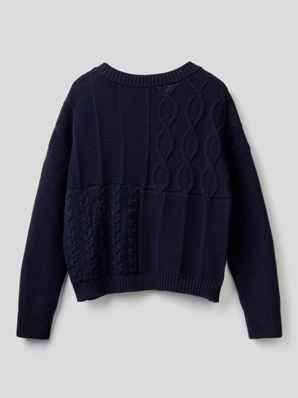 Knit sweater in 100% cotton image number 2