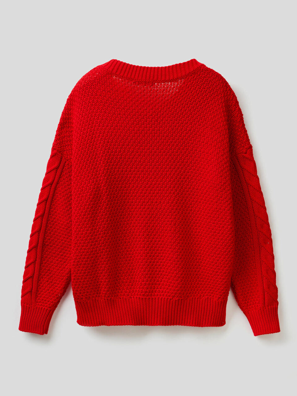Knit sweater in pure cotton image number 2