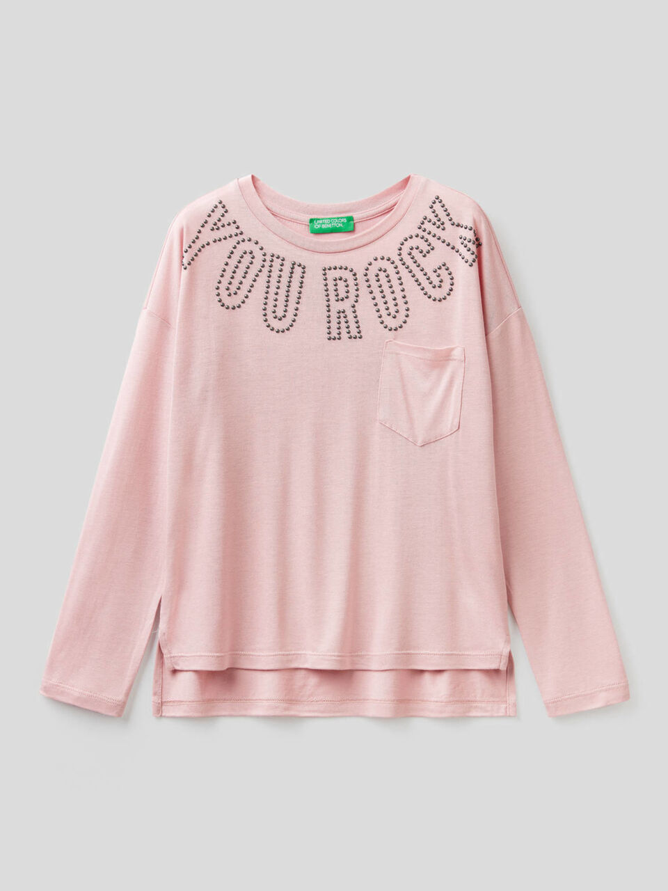 Long sleeve t-shirt with studs image number 1