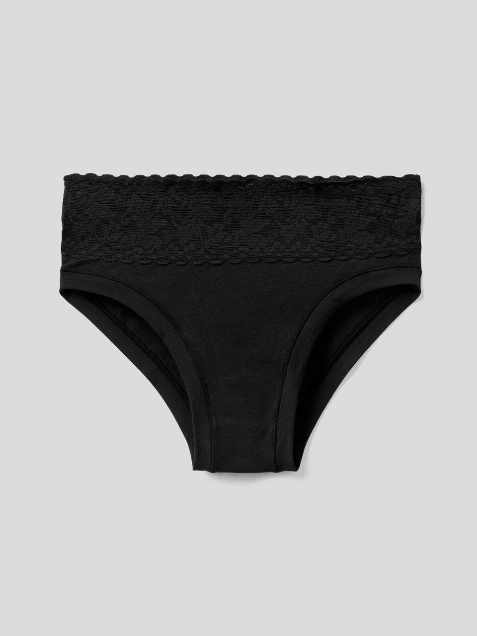 Underwear with lace in stretch cotton image number null