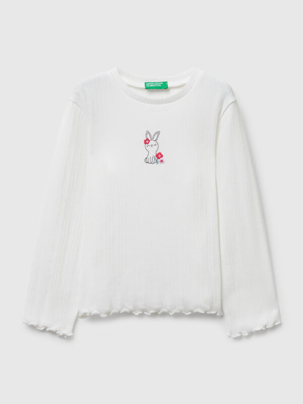 T-shirt with embroidery Junior Girl