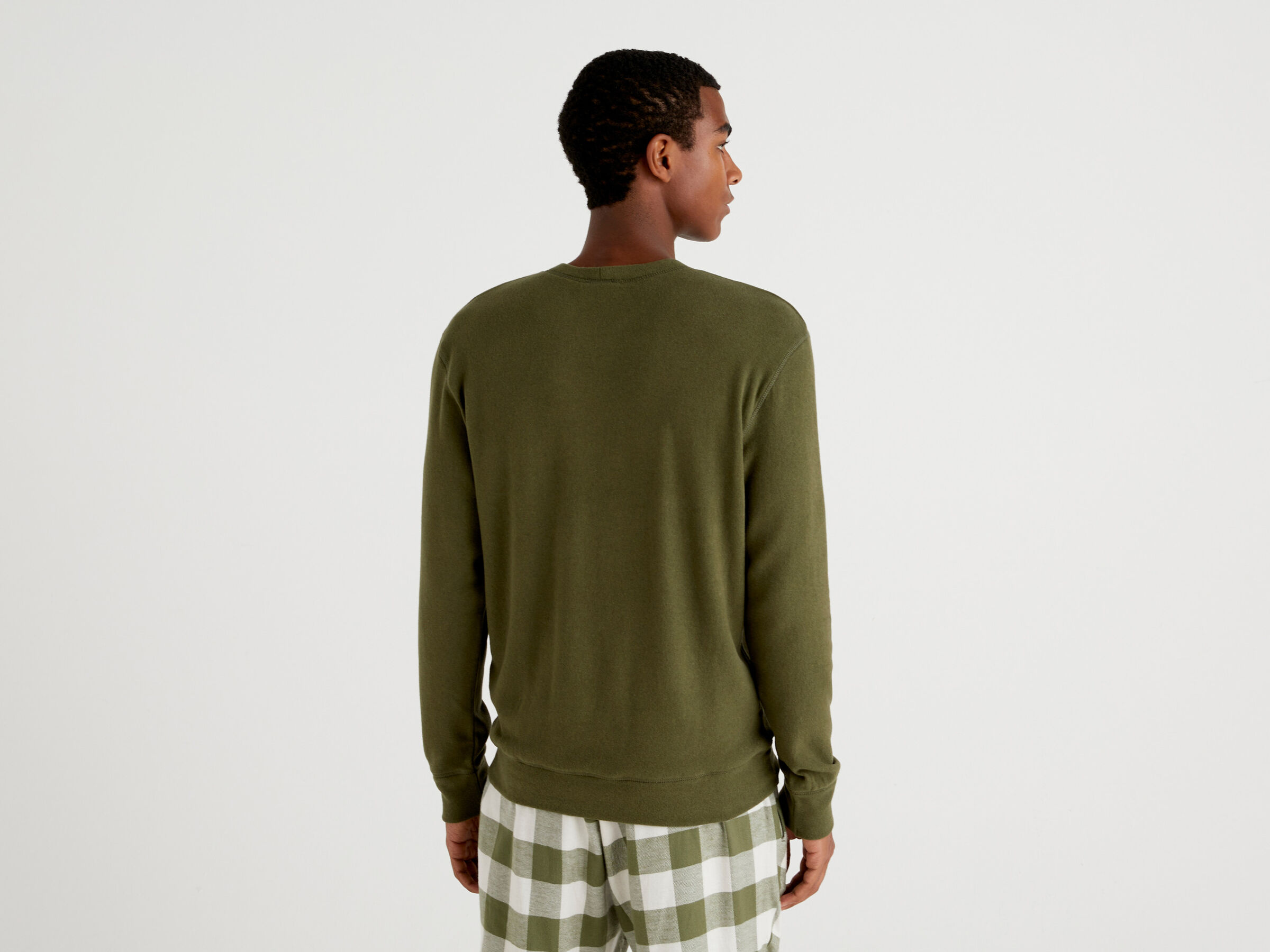 Sweater in stretch cotton blend image number 2