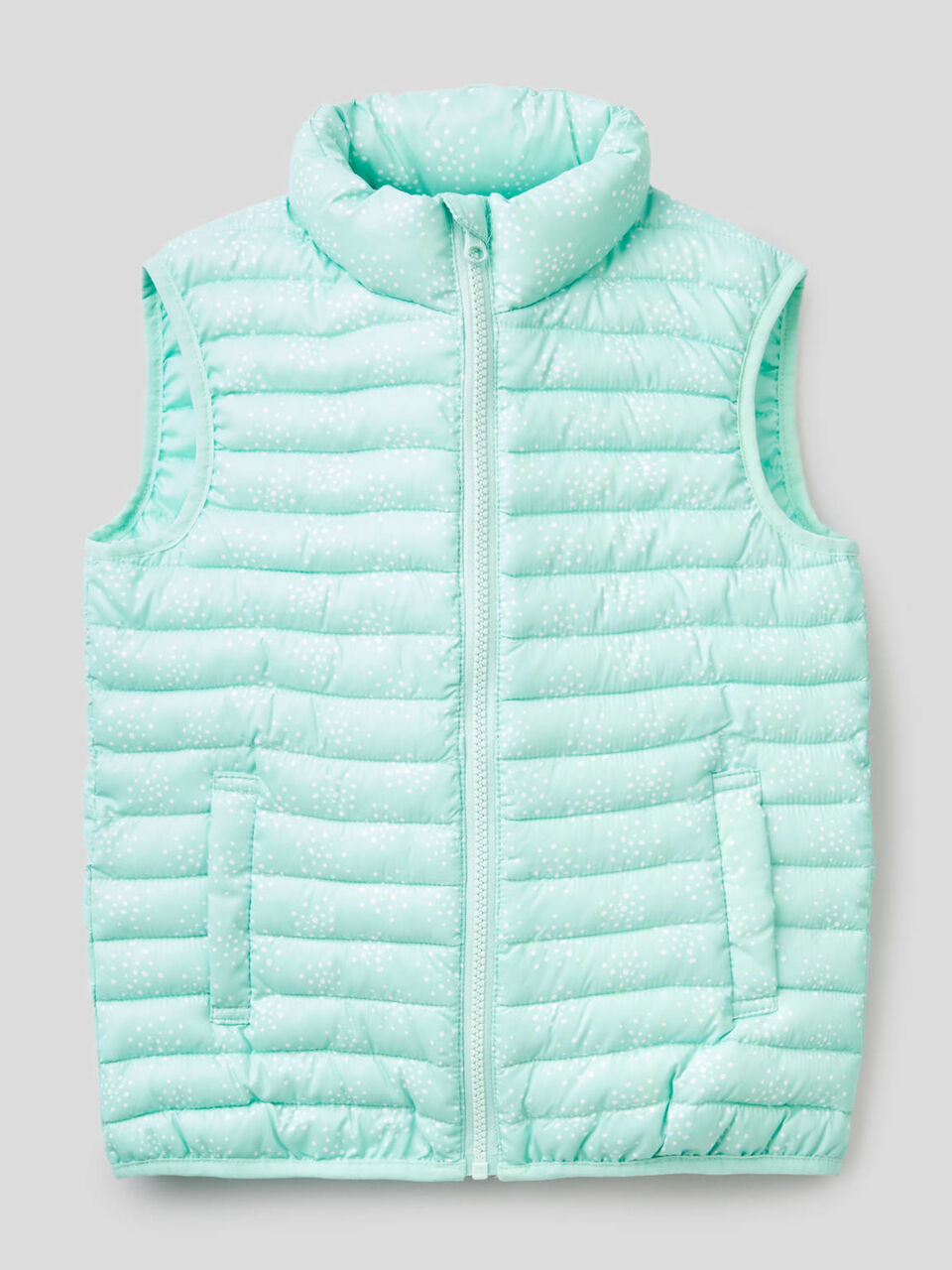 Sleeveless jacket with print image number 1