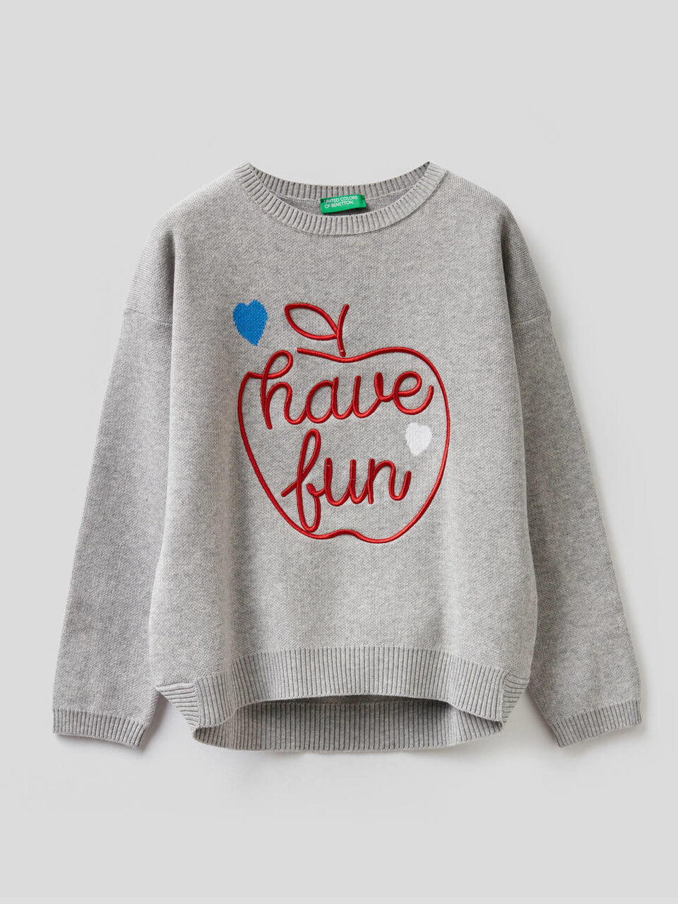 Sweater with micro bead decoration image number 1