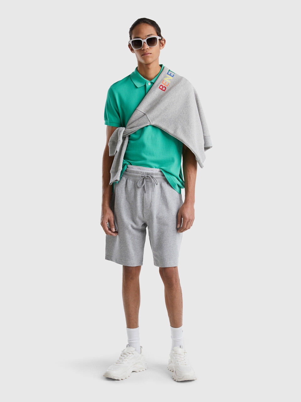 100% cotton sweat bermudas