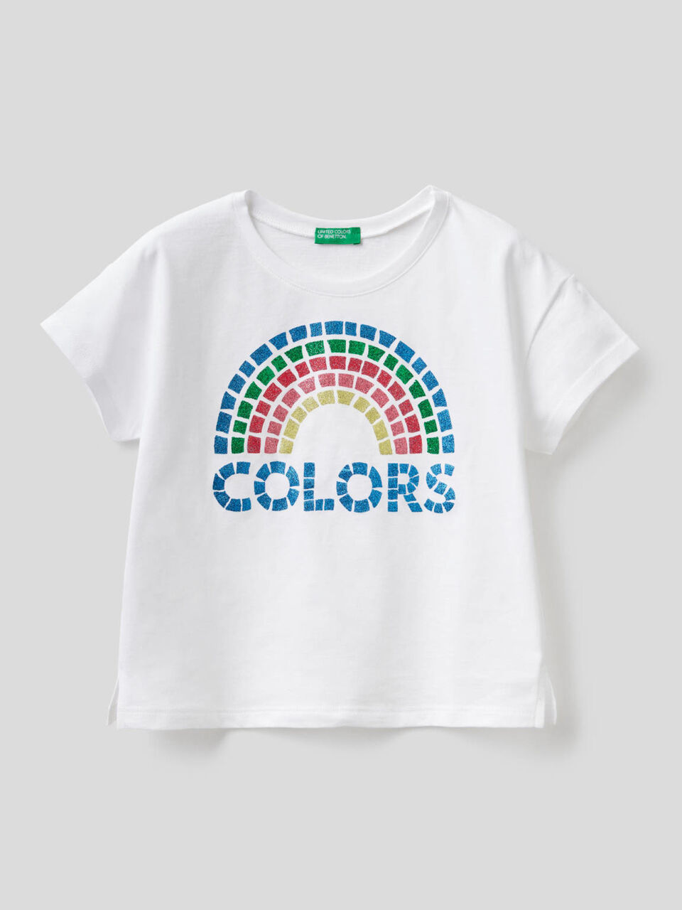 T-shirt with glitter print image number 1