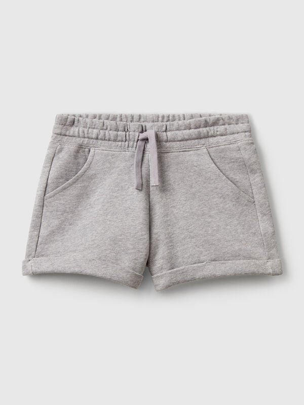 100% cotton fleece shorts Junior Girl
