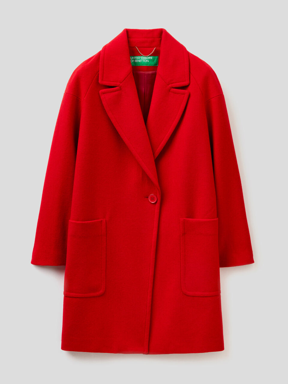 Wool blend cloth coat image number 1