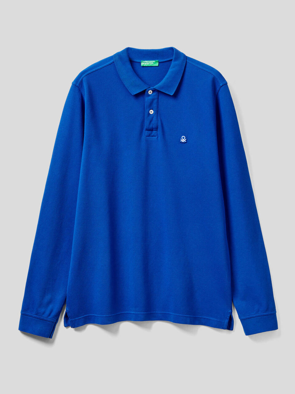 Long sleeve 100% cotton polo image number 1