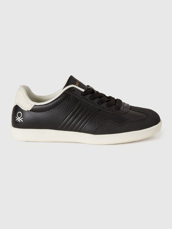 Sneakers in imitation leather and suede  Junior Boy
