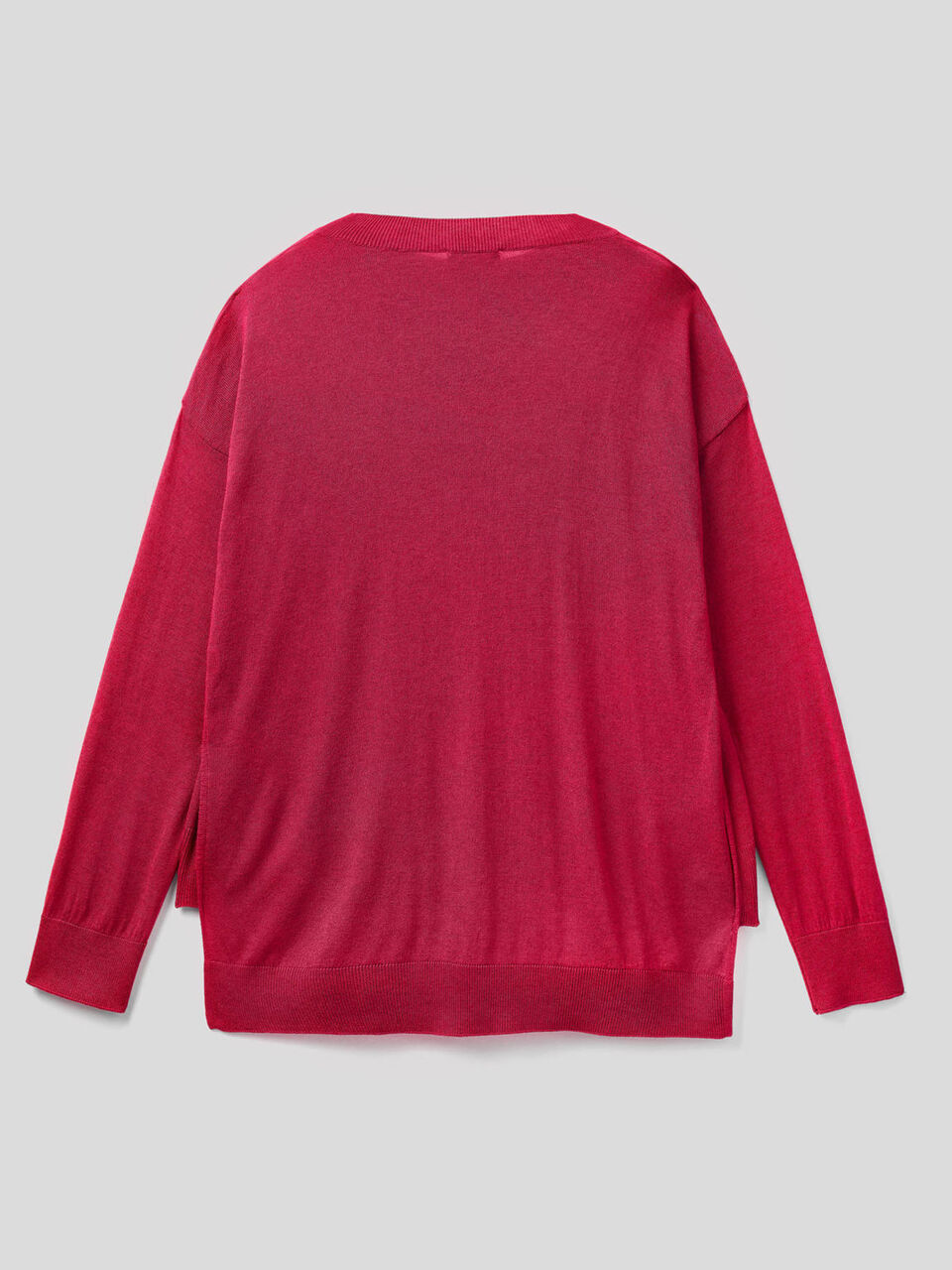 Relaxed fit sweater with slits image number 2
