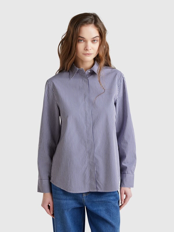Shirt with vertical stripes Women