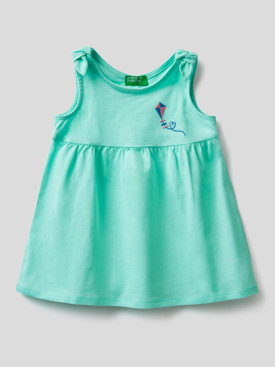 Flared dress with embroidery image number 1