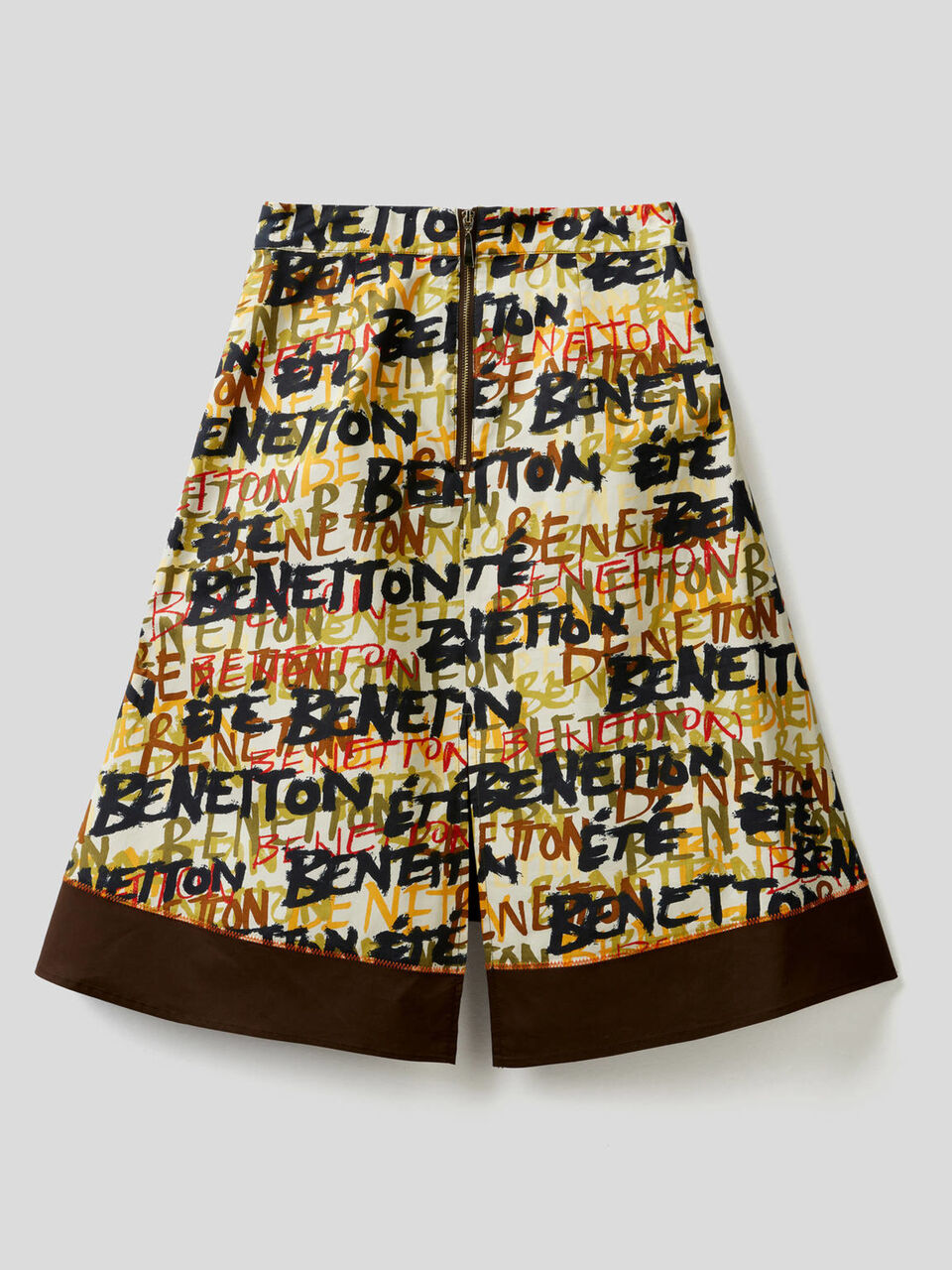 Printed skirt with frill Women image number null