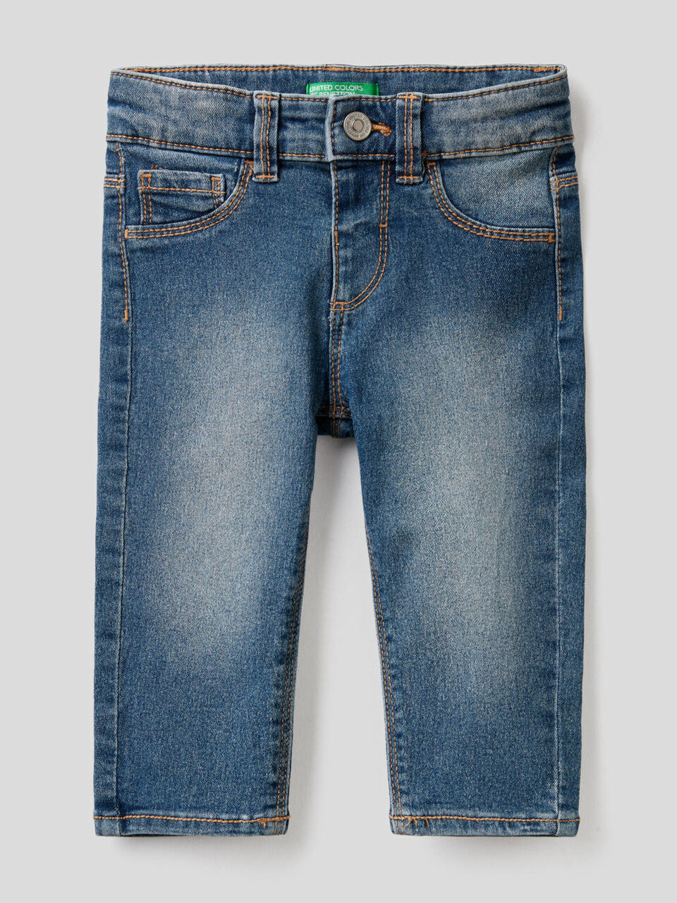 Stretch cotton blend jeans image number 1