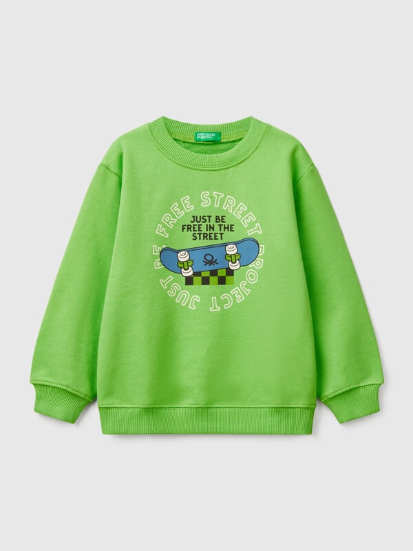 Crew neck sweatshirt with print Junior Boy