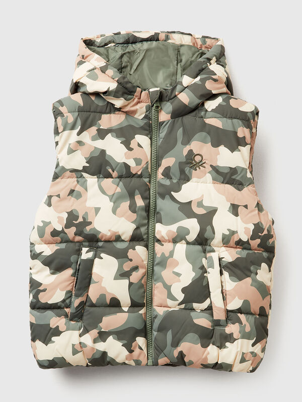 Padded camouflage vest Junior Boy