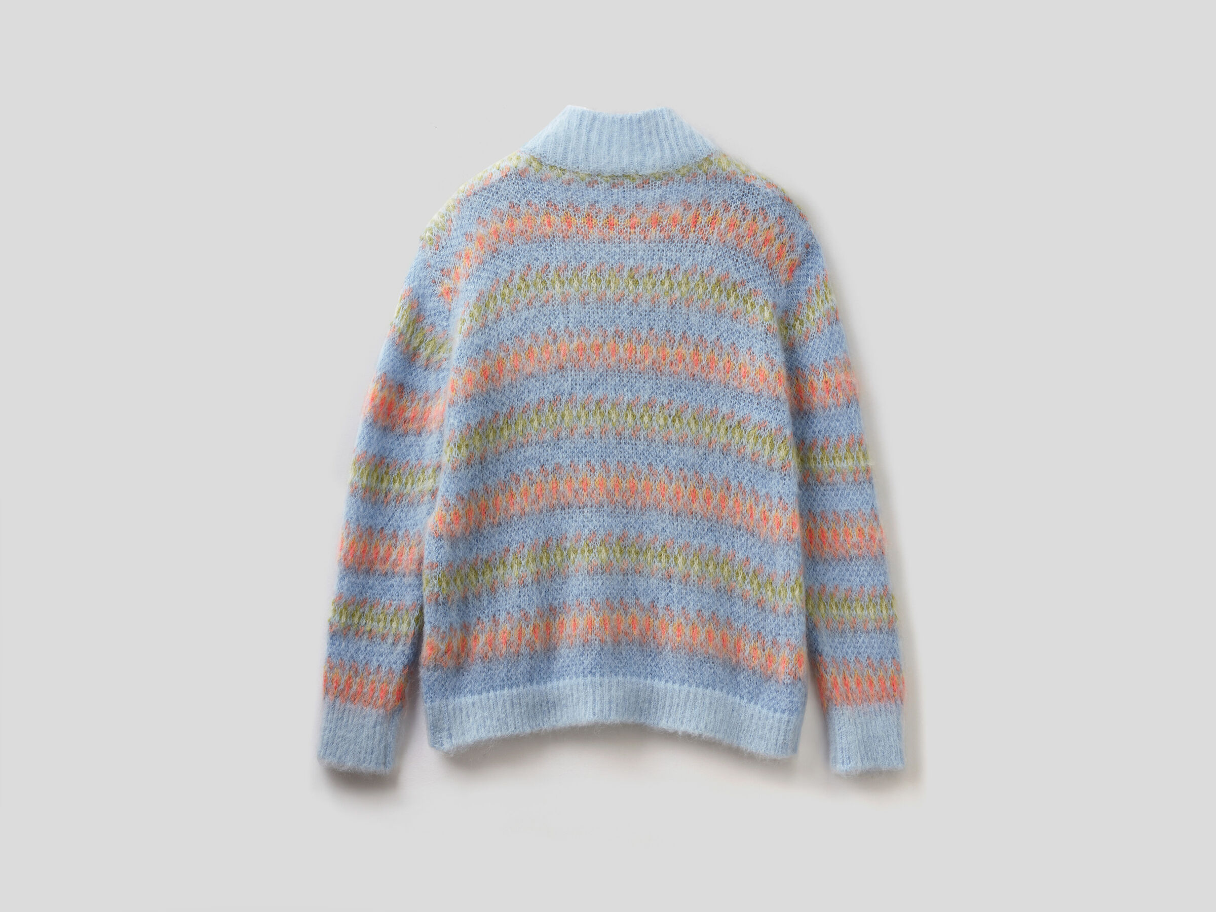 High neck sweater in mohair blend image number 5