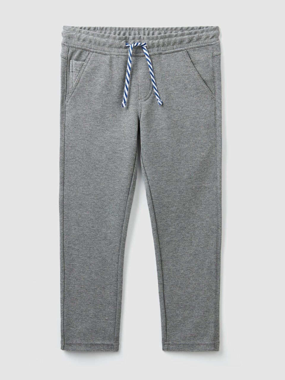 Slim fit pique trousers image number 1